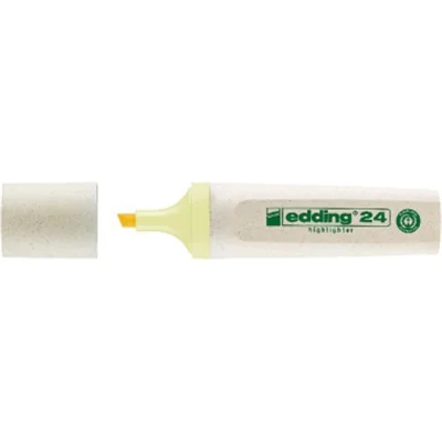 edding Textmarker Highlighter 24 EcoLine 2-5mm pastellgelb Keilspitze edding Textmarker Highlighter 24 EcoLine 2-5mm pastellgelb Keilspitze