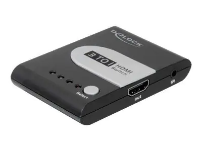 Delock Video/Audio-Schalter 3-port Desktop