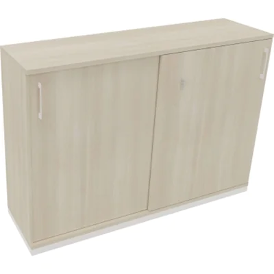 Schiebetürenschrank 3OH B1600xT442xH1133mm ws/Akazie hell Schiebetürenschrank 3OH B1600xT442xH1133mm ws/Akazie hell