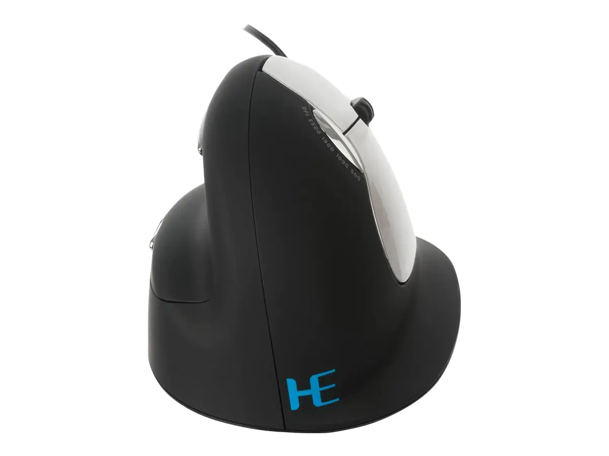 R-Go Ergonomische Maus HE Break - Vertikale Maus - ergonomisch - Für Rechtshänder - 5 Tasten - kabelgebunden - USB - Schwarz R-Go Ergonomische Maus HE Break - Vertikale Maus - ergonomisch - Für Rechtshänder - 5 Tasten - kabelgebunden - USB - Schwarz