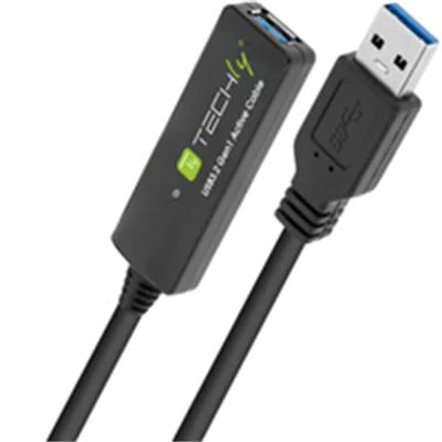 Techly Verlängerungskabel USB3.2 SuperSpeed+ 10m - Digital/Daten - Verlängerungskabel