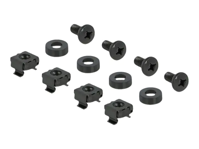 Delock Rackpaneel - Schwarz - 2U - 48.3 cm (19")