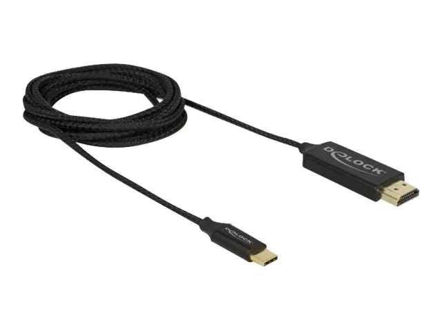 Delock - Adapterkabel - 24 pin USB-C männlich zu HDMI männlich - 2 m - Schwarz