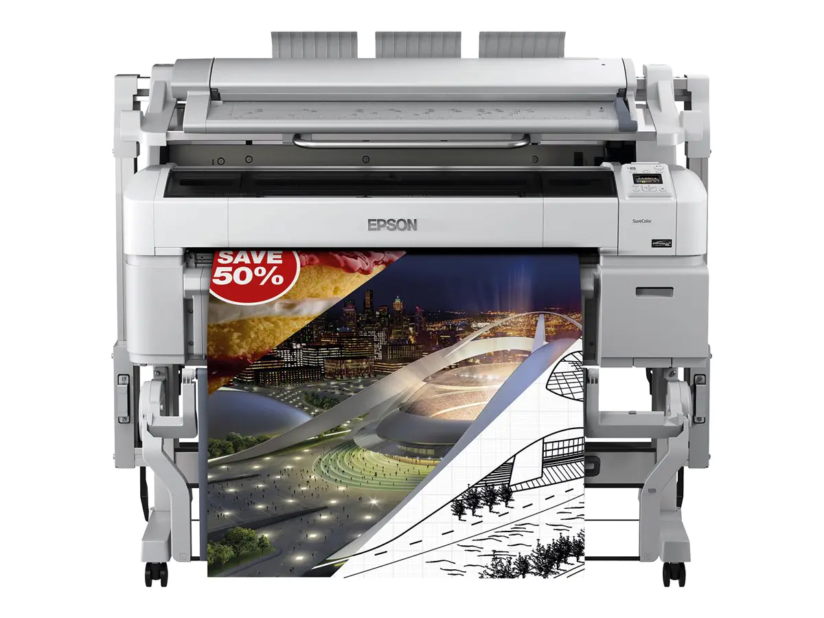 Epson SureColor SC-T5200MFP - 914 mm (36") Multifunktionsdrucker - Farbe - Tintenstrahl - 965.2 x 2438.4 mm (Original) - Rolle (91,4 cm) (Medien) - bis zu 0.46 Min./Seite (Drucken) - USB 2.0, Gigabit LAN