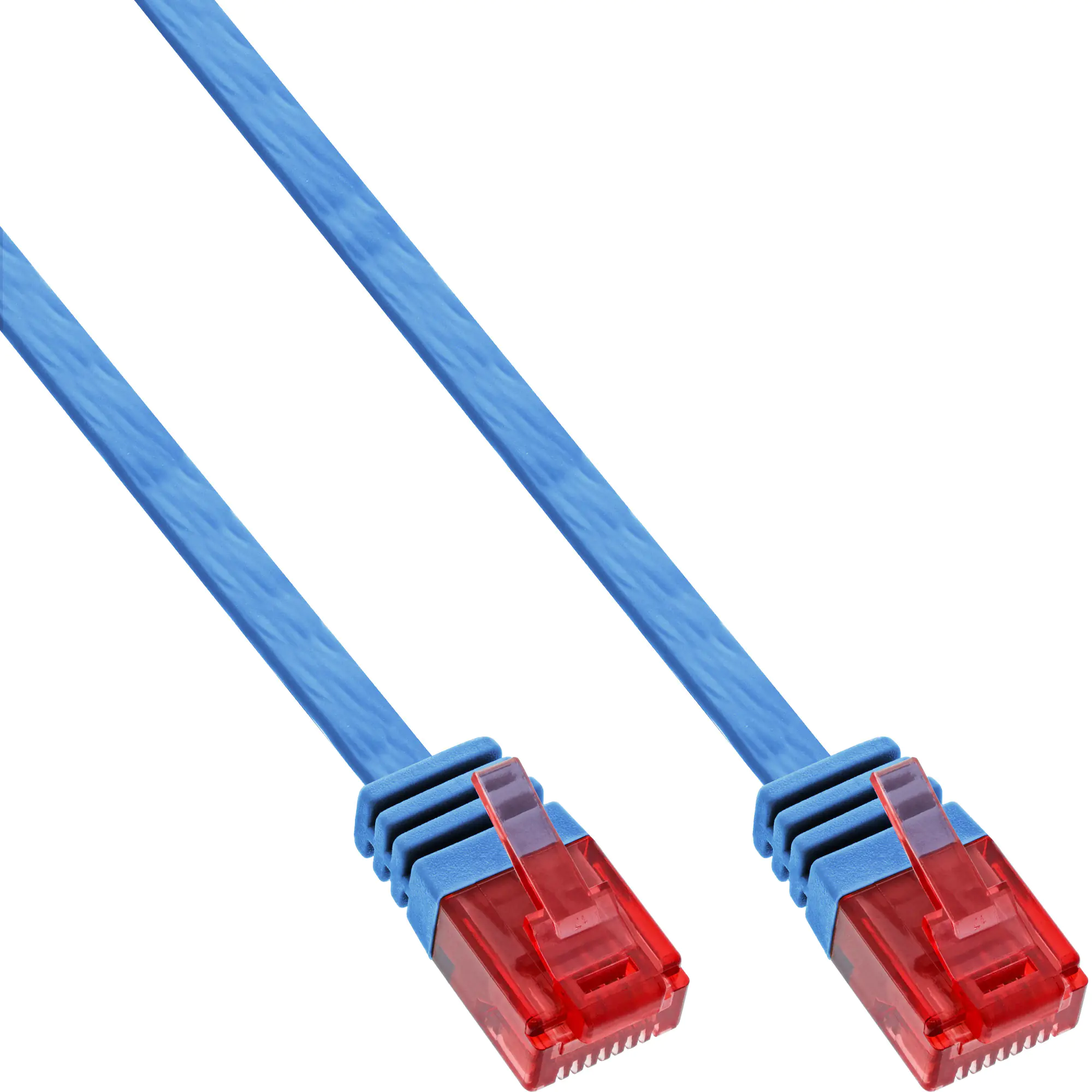 InLine - Patch-Kabel - RJ-45 (M) zu RJ-45 (M) - 2 m - UTP - CAT 6 - geformt, verseilt, flach - Rot InLine - Patch-Kabel - RJ-45 (M) zu RJ-45 (M) - 2 m - UTP - CAT 6 - geformt, verseilt, flach - Rot