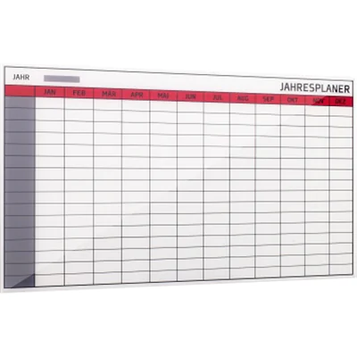 Bi-Office Jahresplaner GL164101 Glas Kollektion 4mm weiß Bi-Office Jahresplaner GL164101 Glas Kollektion 4mm weiß