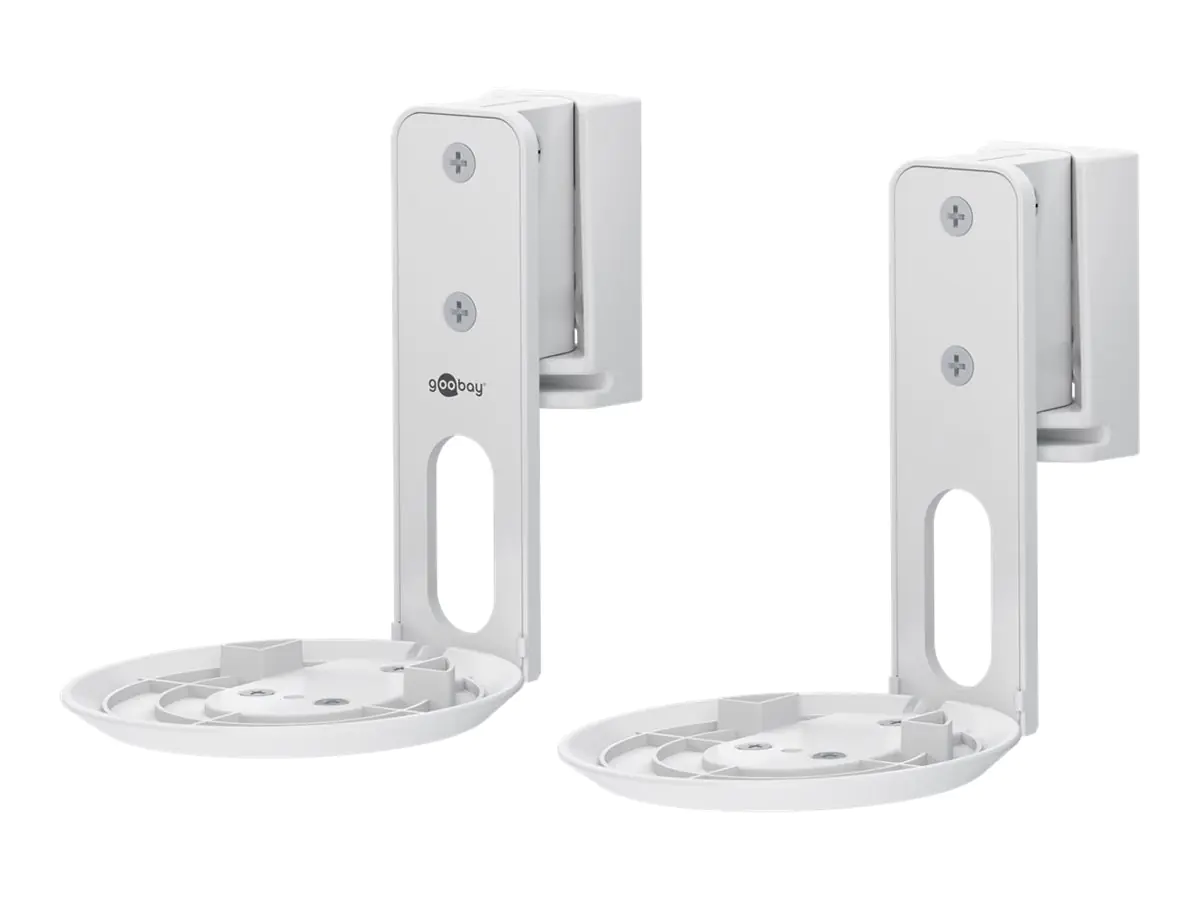 Goobay Lautsprecher-Wandhalterung Modern Era 1 Flex weiß