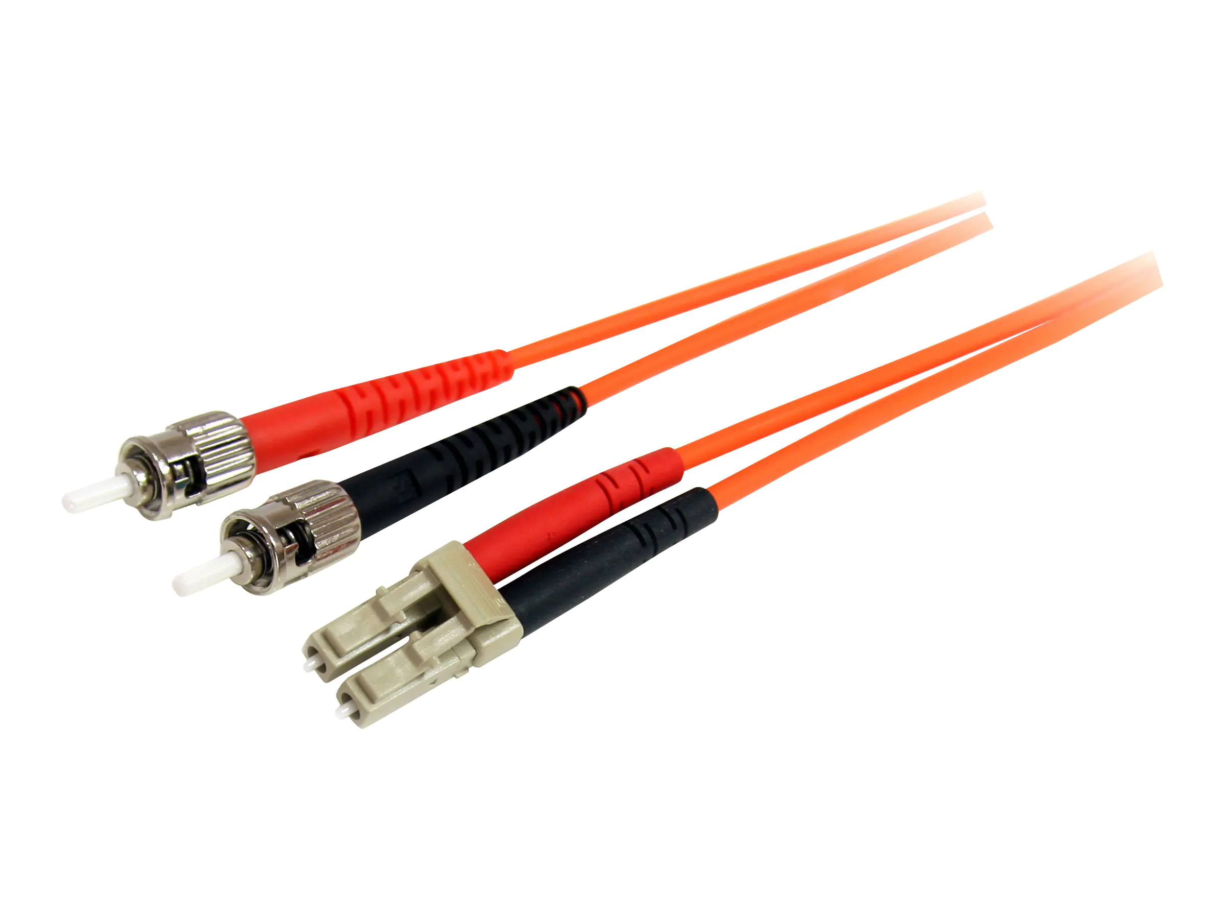 StarTech 3m Fiber Optic Cable - Multimode Duplex 62.5/125 - LSZH - OM1 - LC to ST Cat6 Patch Cable (FIBLCST3)