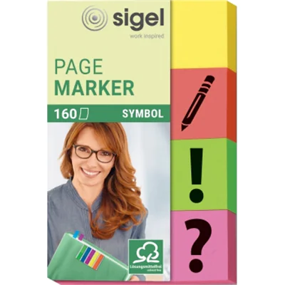 SIGEL Haftmarker HN635 gelb, orange,grün,pink 4 x 40 Bl./Pack. SIGEL Haftmarker HN635 gelb, orange,grün,pink 4 x 40 Bl./Pack.