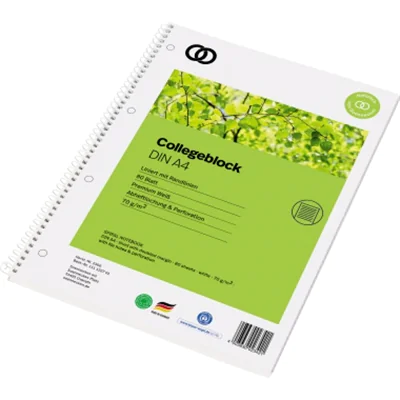 Soennecken Collegeblock oeco 2366 RC A4 80Blatt liniert Soennecken Collegeblock oeco 2366 RC A4 80Blatt liniert