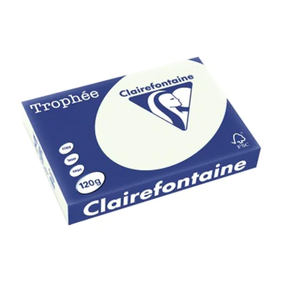 Clairefontaine Kopierpapier Trophée Color DIN A4 120g/m² elementar chlorfrei gebleicht, holzfrei lindgrün 250 Bl./Pack. Clairefontaine Kopierpapier Trophée Color DIN A4 120g/m² elementar chlorfrei gebleicht, holzfrei lindgrün 250 Bl./Pack.