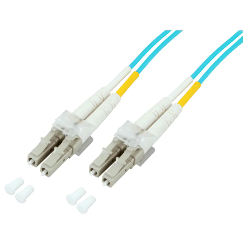 EFB-Elektronik ECOFIBER - Netzwerkkabel - LC Multi-Mode (M) zu LC Multi-Mode (M) - 1 m - Glasfaser - 50/125 Mikrometer - halogenfrei - Türkis