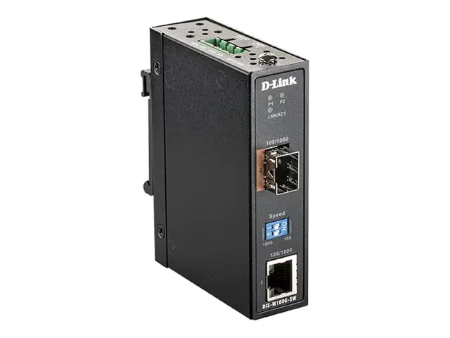 D-Link DIS M100G - Medienkonverter - 1GbE - 1000Base-T - RJ-45 / SFP (mini-GBIC) DIS-M100G-SW