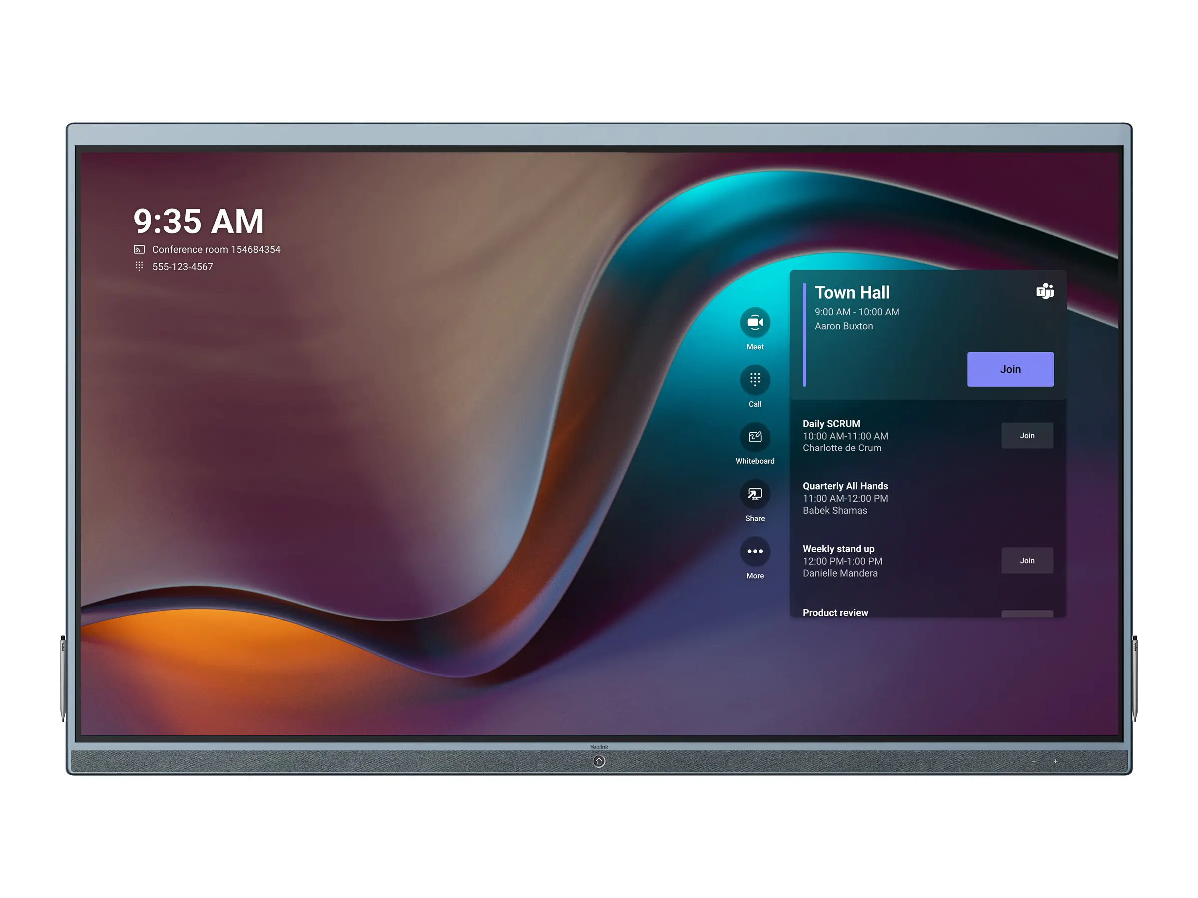 Yealink ETV86 - 218 cm (86") Diagonalklasse LCD-Display mit LED-Hintergrundbeleuchtung - Konfe