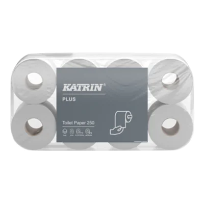 Katrin Toilettenpapier Plus 3-lagig weiß 250 Bl./Rl. 8 Rl./Pack. Katrin Toilettenpapier Plus 3-lagig weiß 250 Bl./Rl. 8 Rl./Pack.