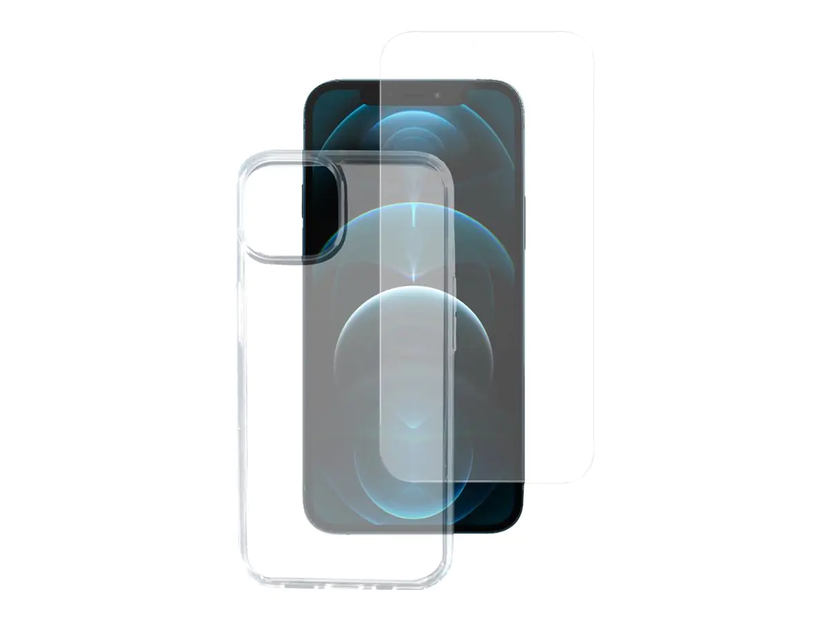 4smarts 360° Starter Set X-Pro Clear Glas Hülle Apple iPhone 12 12 Pro