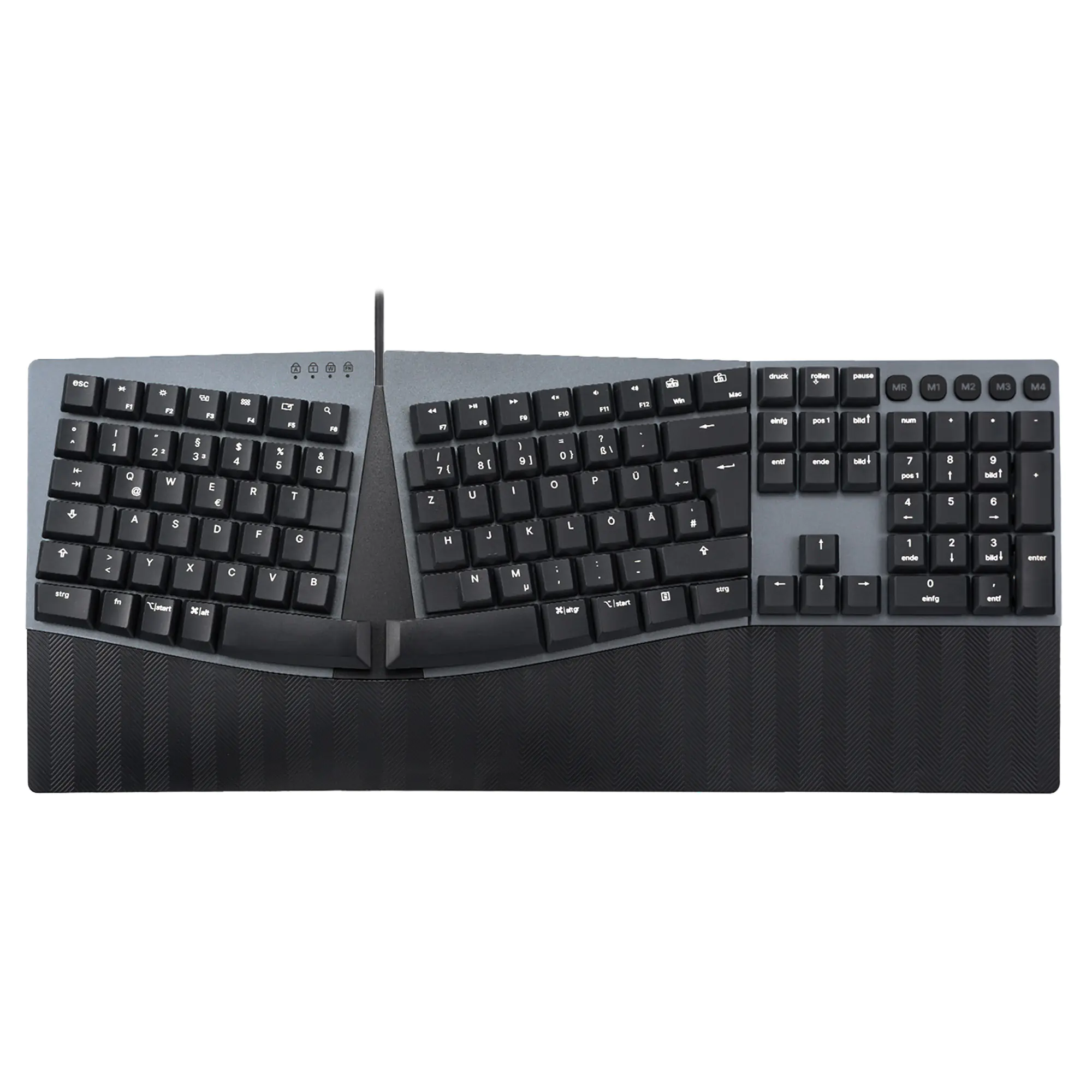 Perixx PERIBOARD-535 DE BL Kabelgebundene ergonomische mechanische Tastatur - flache blaue - Perixx PERIBOARD-535 DE BL Kabelgebundene ergonomische mechanische Tastatur - flache blaue -
