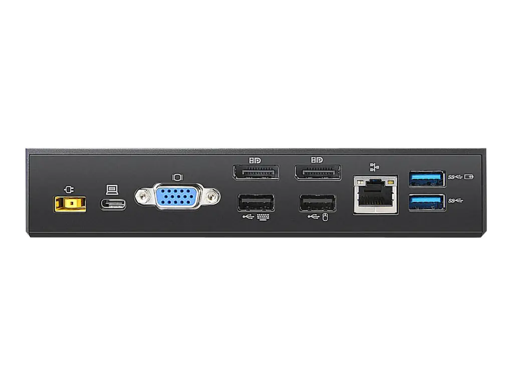 Lenovo ThinkPad USB-C Dock - Dockingstation - USB-C - VGA - GigE - 90 Watt - Europa - für ThinkPad P14s Gen 2; T15 Gen 2; X1 Titanium Yoga Gen 1; X1 Yoga Gen 6; X13 Gen 2