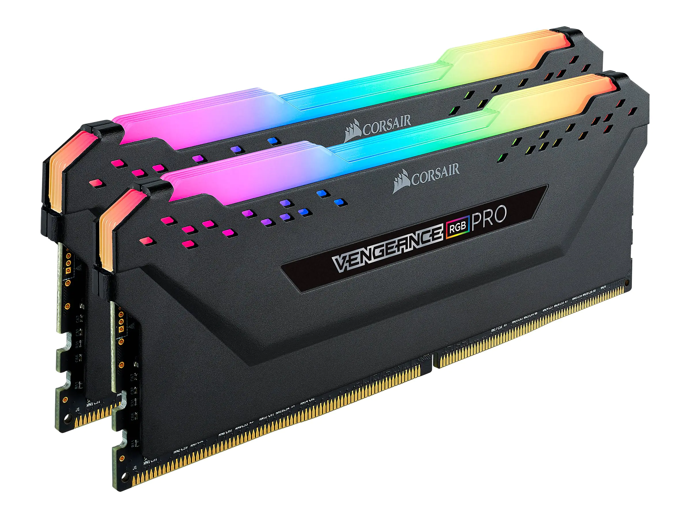 CORSAIR Vengeance RGB PRO - DDR4 - kit - 64 GB: 2 x 32 GB - DIMM 288-PIN - 3600 MHz / PC4-28800 - CL18 - 1.35 V - ungepuffert - non-ECC - Schwarz