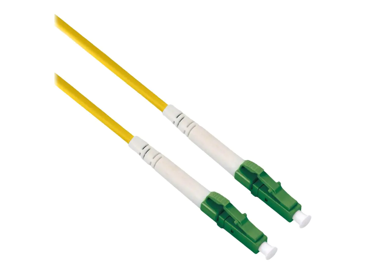 Roline - Patch-Kabel - LC/APC Einzelmodus (M) zu LC/APC Einzelmodus (M) - 5 m - 1.2 mm - Glasfaser - Simplex - 9/125 Mikrometer - OS2 - halogenfrei, Innen, ohne Haken - Gelb
