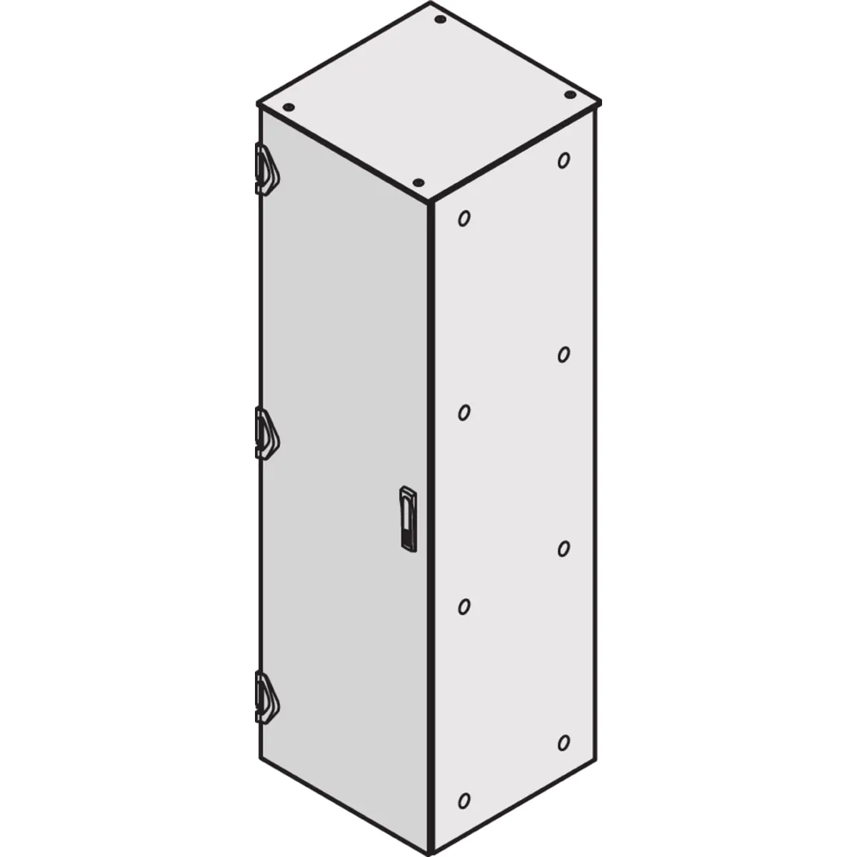 SCHROFF 21130894 19 Zoll Netzwerkschrank -Stahlblechtür 42 HE Lichtgrau