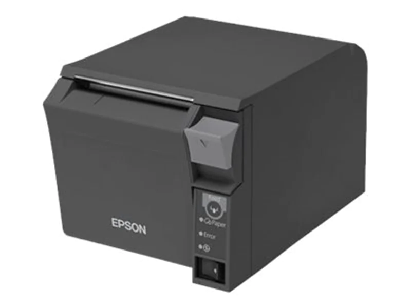 Epson TM T70II - Belegdrucker - Thermozeile - 8 cm Rolle - 180 dpi - bis zu 250 mm/Sek. - USB 2.0, seriell - Cutter - Dunkelgrau
