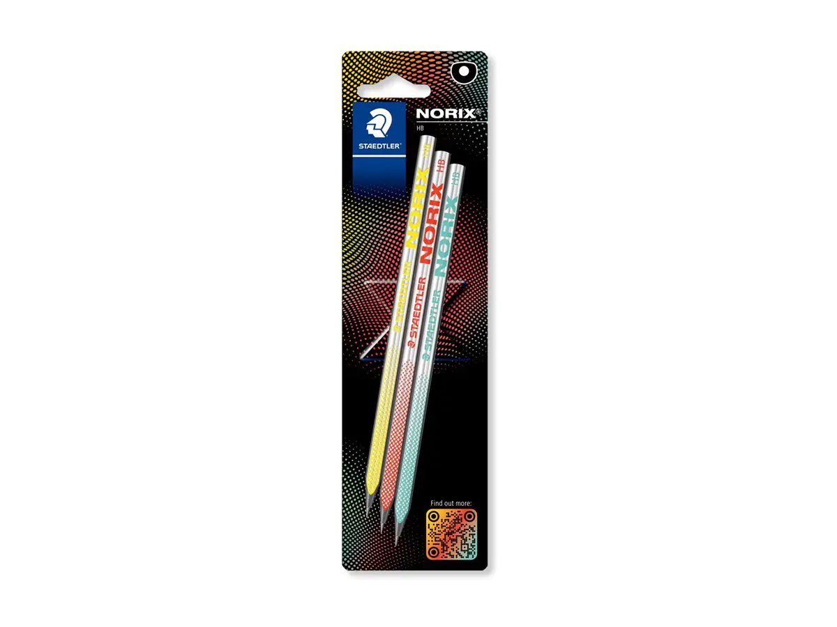 Staedtler Norix 181 - Bleistift - X-treme, smart - Grafit - HB - Schwarz (Packung mit 3)
