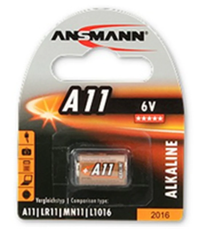 Ansmann A 11, Einwegbatterie, Alkali, 6 V, 1 Stück(e), Orange, Sichtverpackung 1510-0007