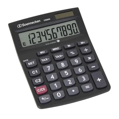 Soennecken Taschenrechner CS600 8661 schwarz Soennecken Taschenrechner CS600 8661 schwarz