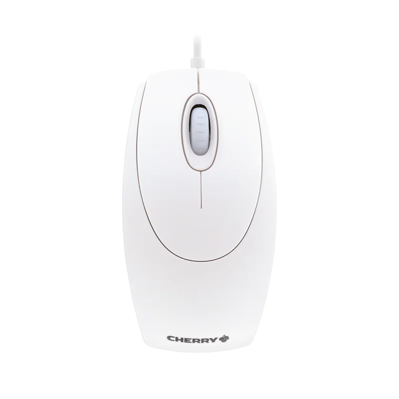 CHERRY WheelMouse - Maus - rechts- und linkshändig - optisch - 3 Tasten - kabelgebunden - PS/2, USB - Weiß/Grau CHERRY WheelMouse - Maus - rechts- und linkshändig - optisch - 3 Tasten - kabelgebunden - PS/2, USB - Weiß/Grau