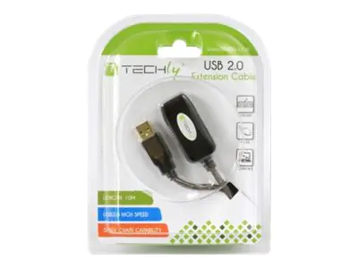 TECHly - USB-Verlängerungskabel - USB (W) zu USB (M) - USB 2.0 - 10 m - aktiv