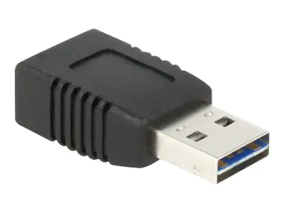 Delock Easy - USB-Adapter - USB (M) zu USB (nur Strom) (W) - USB 2.0 - Schwarz