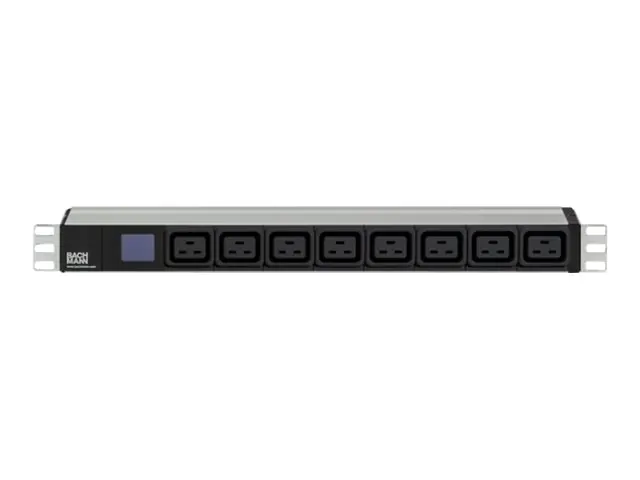 Bachmann BlueNet BN0500 - Steckdosenleiste (Rack - einbaufähig) - Wechselstrom 230 V - Ausgangsanschlüsse: 8 - 1U - 2 m - Schwarz, Silber Bachmann BlueNet BN0500 - Steckdosenleiste (Rack - einbaufähig) - Wechselstrom 230 V - Ausgangsanschlüsse: 8 - 1U - 2 m - Schwarz, Silber