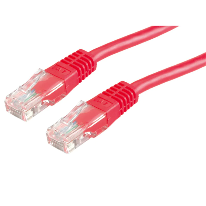 VALUE - Patch-Kabel - RJ-45 (M) zu RJ-45 (M) - 50 cm - UTP - CAT 6 - geformt, verseilt - Rot