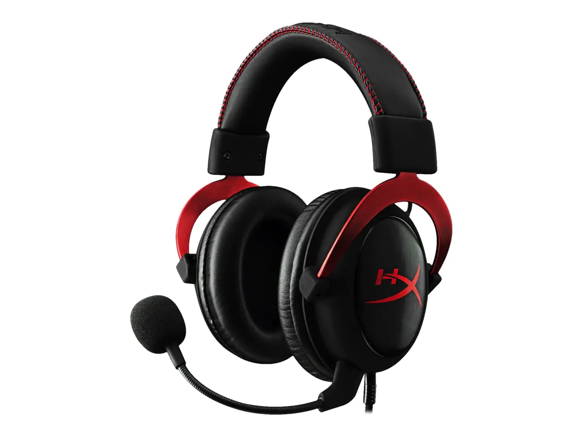 HyperX Cloud II - Headset - ohrumschließend - 2,4 GHz - kabellos - Rot