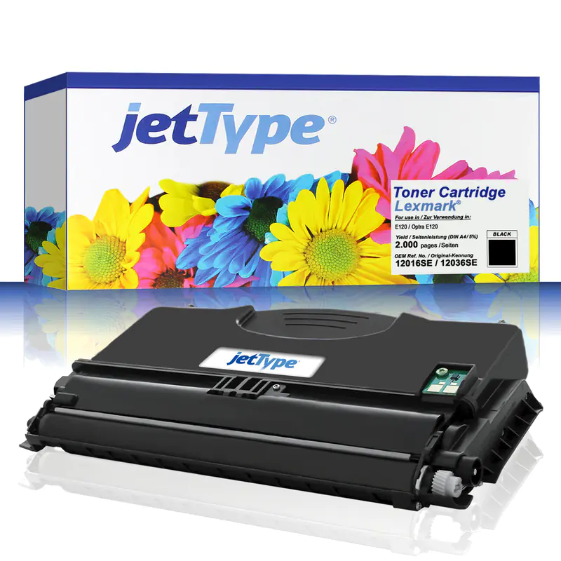 jetType Toner kompatibel zu Lexmark 12016SE schwarz 2.000 Seiten 1 Stück jetType Toner kompatibel zu Lexmark 12016SE schwarz 2.000 Seiten 1 Stück