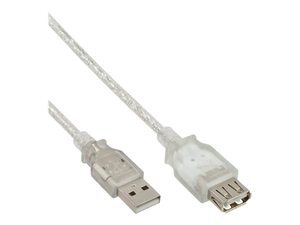 InLine - USB-Verlängerungskabel - USB (M) zu USB (W) - USB 2.0 - 50 cm - beige