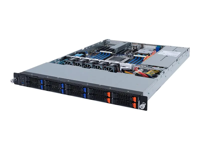Gigabyte R152-P31 (rev. 100) - Server - Rack-Montage - 1U - keine CPU - RAM 0 GB - SAS/PCI Express - Hot-Swap 6.4 cm (2.5") 6NR152P31MR-00