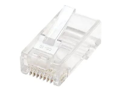 Intellinet RJ45 Modular Plugs, Cat6, UTP, 2-prong, for stranded wire, 15 µ gold plated contacts, 100 pack - Netzwerkanschluss - RJ-45 (M) - CAT 6 (Packung mit 100)