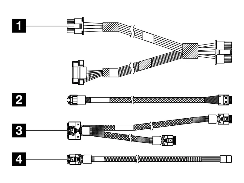 Lenovo Speicherkabelkit - für 2,5" Chassis -Backplane