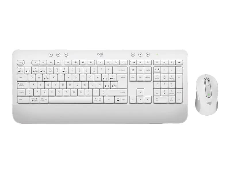 Logitech Signature MK650 Combo for Business - Tastatur-und-Maus-Set - kabellos - Bluetooth LE - QWERTY - Spanisch - Off-White