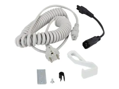 Ergotron Coiled Extension Cord Accessory Kit - Stromkabelkit - 2.4 m - gewickelt - Grau - Saudi-Arabien, Europa