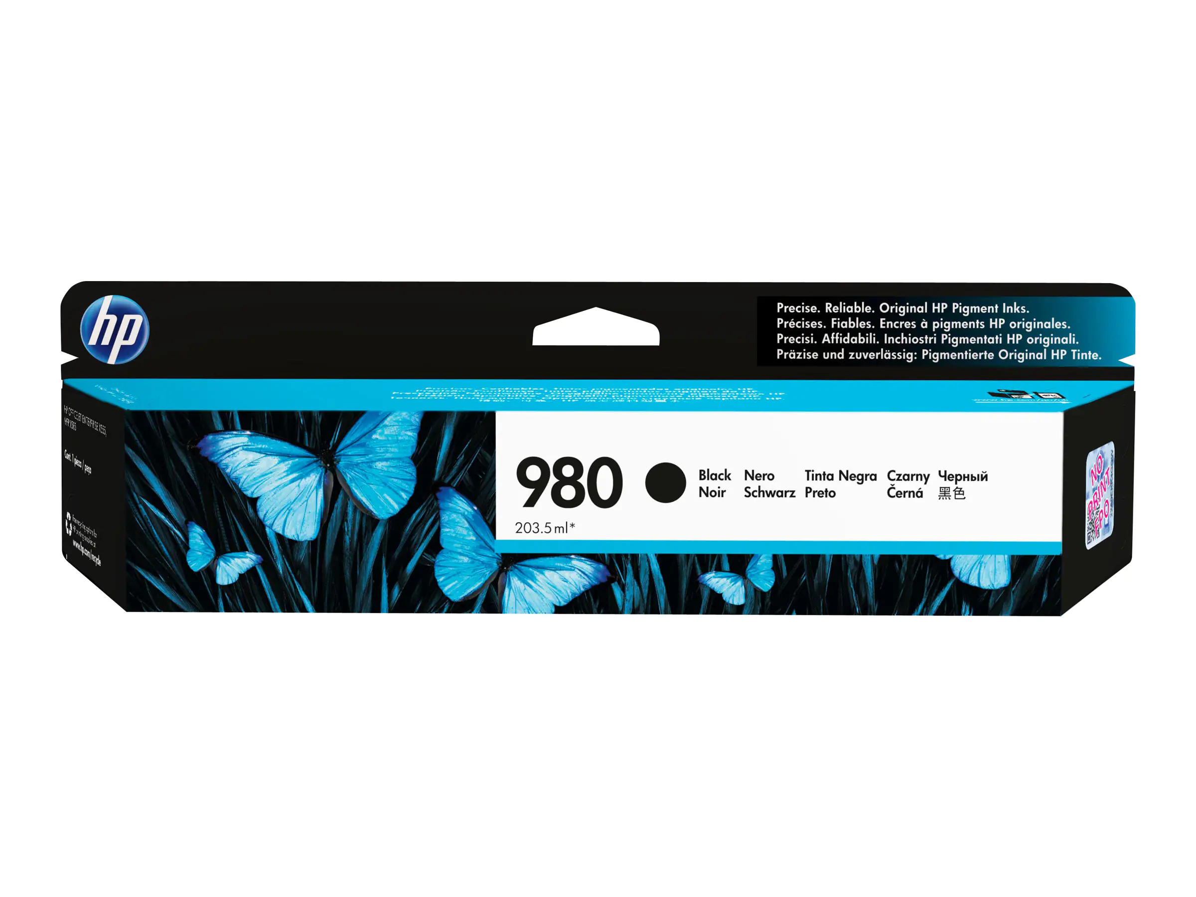 HP 980 - 203.5 ml - Schwarz - Original - Tintenpatrone - für Officejet Enterprise Color MFP X585; Officejet Enterprise Color Flow MFP X585