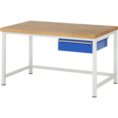 RAU Werkbank 8000 1.500 x 840-1.040 x 900 mm (B x H x T) enzianblau