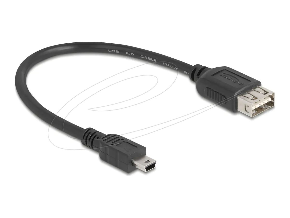 Delock USB 2.0 Kabel Typ Mini-B Stecker zu EASY Typ-A Buchse - Kabel - Digital/Daten
