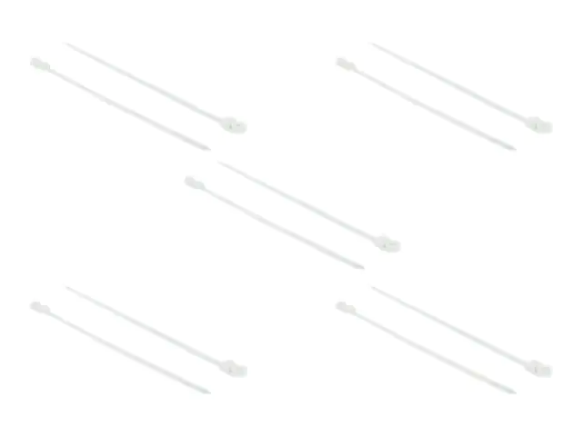 Delock Cable Tie with Fastening Eyelet - Kabelbinder - 30 cm - weiß (Packung mit 10)