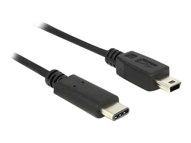 DeLOCK - USB-Kabel - USB-C (M) bis mini-USB Typ B (M) - USB 2.0 - 500 mA - 50 cm - Schwarz