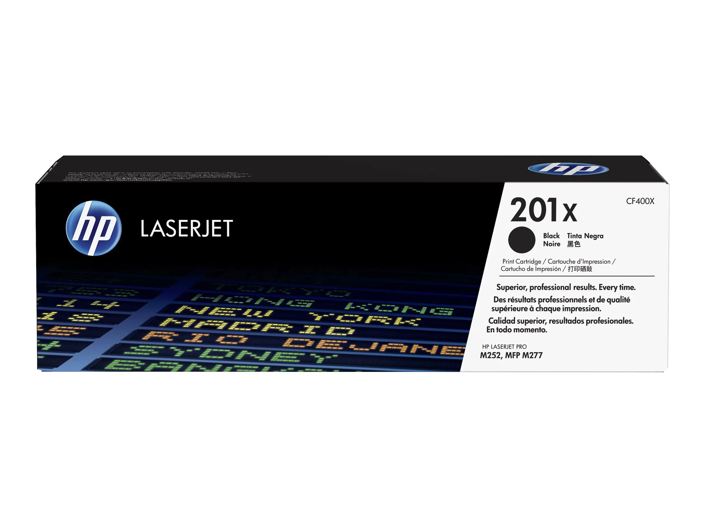 HP 201X - Hohe Ergiebigkeit - Schwarz - original - LaserJet - Tonerpatrone (CF400X) - für Color LaserJet Pro M252dn, M252dw, M252n, MFP M277c6, MFP M277dw, MFP M277n HP 201X - Hohe Ergiebigkeit - Schwarz - original - LaserJet - Tonerpatrone (CF400X) - für Color LaserJet Pro M252dn, M252dw, M252n, MFP M277c6, MFP M277dw, MFP M277n