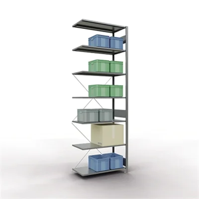 SCHULTE Regal MULTIplus150 12757 Anbau 3.000x1.000x500mm 7Böden vz SCHULTE Regal MULTIplus150 12757 Anbau 3.000x1.000x500mm 7Böden vz