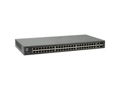 LevelOne FGU-5021 - Switch - unmanaged - 48 x 10/100 + 2 x Kombi-Gigabit-SFP - an Rack montierbar